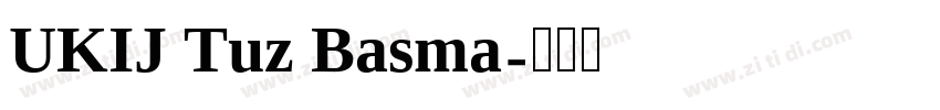 UKIJ Tuz Basma字体转换